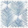 Gentle Palm, Navy - Made to Measure Curtains